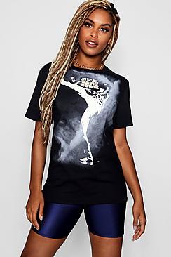 Boohoo Maddison David Bowie Licensed Tee