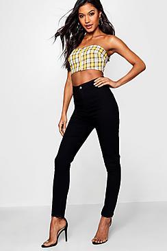 Boohoo Stretch High Waist Jeans