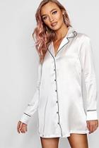 Boohoo Nancy Bride To Be Embroidered Night Shirt