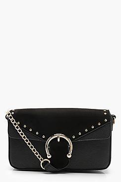 Boohoo Horseshoe Ring And Stud Cross Body