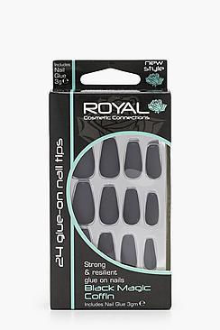 Boohoo Black Magic Coffin Nails