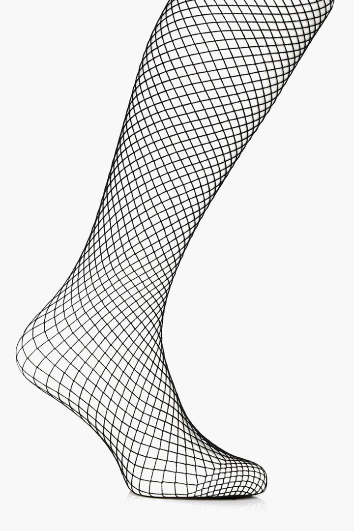 Boohoo Plus Olivia Fishnet Tights Black