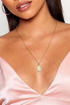 Boohoo Lucy Sovereign Pendant Necklace