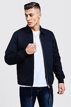 Boohoo Quilted Check Lined Coach Jacket