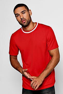 Boohoo Sports Rib Mesh T-shirt