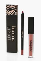 Boohoo Lip Gloss & Liner #14