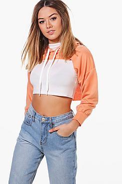 Boohoo Petite Kelly Extreme Crop Hoody