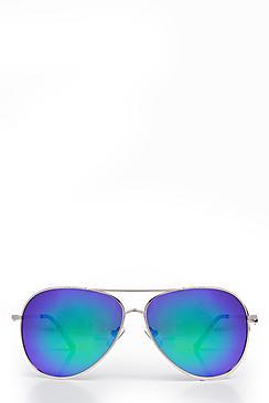 Boohoo Katy Mirrored Aviator Sunglasses