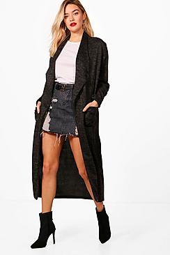 Boohoo Jade Textured Marl Duster