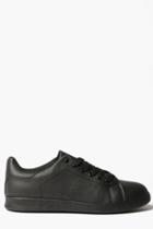 Boohoo Black Lace Up Trainers Black