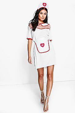 Boohoo Freya Halloween Nurse Fancy Dress