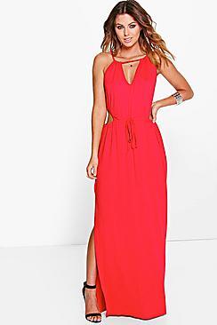 Boohoo Taylor Cut Out Detail Maxi Dress