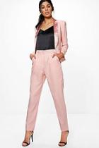 Boohoo Tailored Tuxedo Waistband Trousers