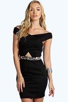 Boohoo Alyssa Boutique Embellished Bodycon Dress