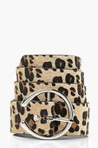 Boohoo Leopard Waist Belt