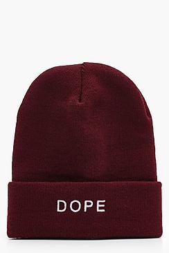 Boohoo Dope Turn Up Beanie