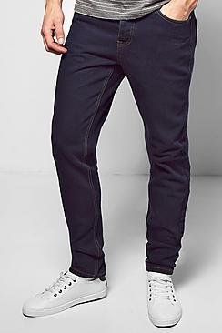 Boohoo Indigo Slim Fit Rigid Jeans