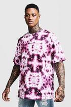 Boohoo Oversized Tie Dye Man Signature T-shirt