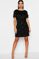 Boohoo Fringed Mini Shift Dress