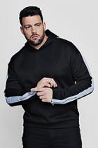Boohoo Big And Tall Panel Zip Detail Hoodie