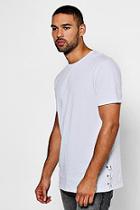 Boohoo Longline T-shirt With Ring Detail