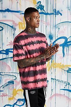 Boohoo Quavo Man Tie Dye Loose Fit T-shirt
