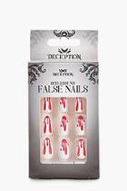 Boohoo Bloodstains 12 Pack Halloween False Nails Kit