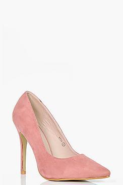 Boohoo Freya Pointed Toe Court Heels