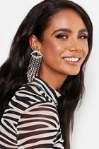 Boohoo Evil Eye Statement Diamante Earrings