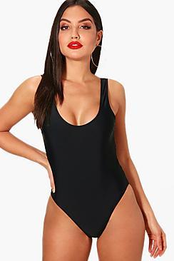 Boohoo Miami Eyelet Waisted Push Up Enhance Swimsuit
