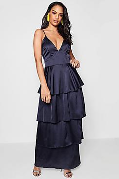 Boohoo Boutique Molly Tierred Maxi Dress