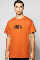 Boohoo Oversized Crew Print T Shirt
