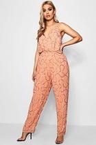 Boohoo Plus Jas Boutique Sequin Embellished Jumpsuit