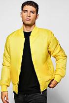 Boohoo Yellow Ma1 Bomber Jacket