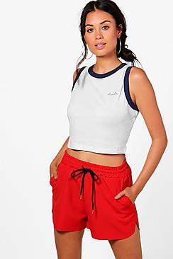 Boohoo Nadia Hola Slogan Ringer Vest