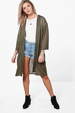 Boohoo Abigail Oversized Midi Kimono