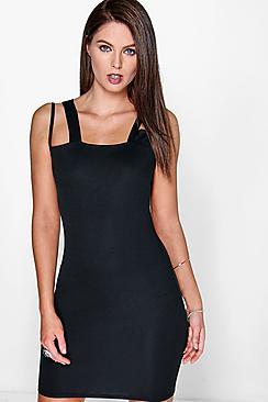 Boohoo Arabella Strappy Bodycon Dress