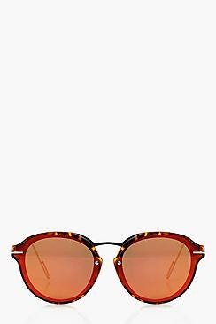 Boohoo Aimee Metal Trim Sunglasses