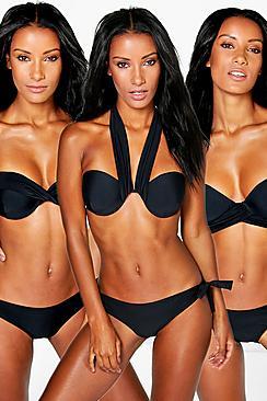 Boohoo Athens Underwired Bandeau Wrap Bikini