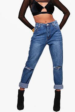 Boohoo Erica Low Rise Boyfriend Jeans