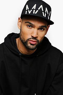 Boohoo Oversized Man Logo Printed Cap