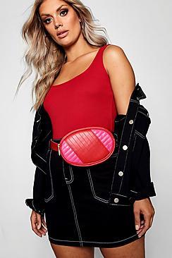Boohoo Plus Contrast Quilted Bum Bag