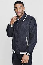 Boohoo Corduroy Sports Rib Bomber Jacket