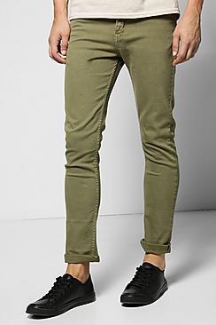 Boohoo Khaki Skinny Fit Jeans