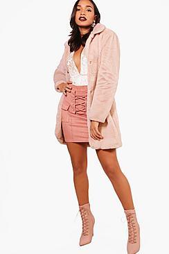 Boohoo Jessica Boutique Faux Fur Coat