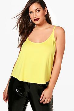 Boohoo Plus Jersey Swing Cami Vest