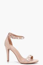 Boohoo Sophia Pearl Trim 2 Part Heels