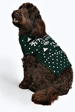 Boohoo Merry Xmas Ya Filthy Animal Dog Jumper