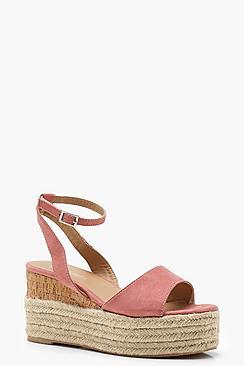 Boohoo Ankle Band Espadrille Flatforms