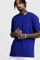 Boohoo Oversized Cobalt Blue Crew Neck T-shirt